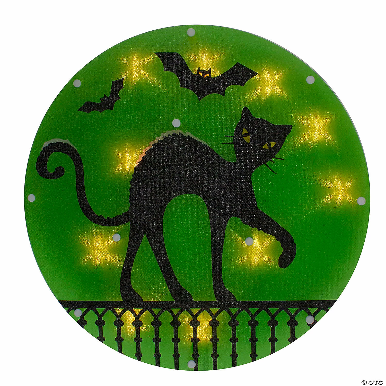 Hot Sale 😉 13.75" Lighted Black Cat 🧛 Halloween Window Silhouette 🌟