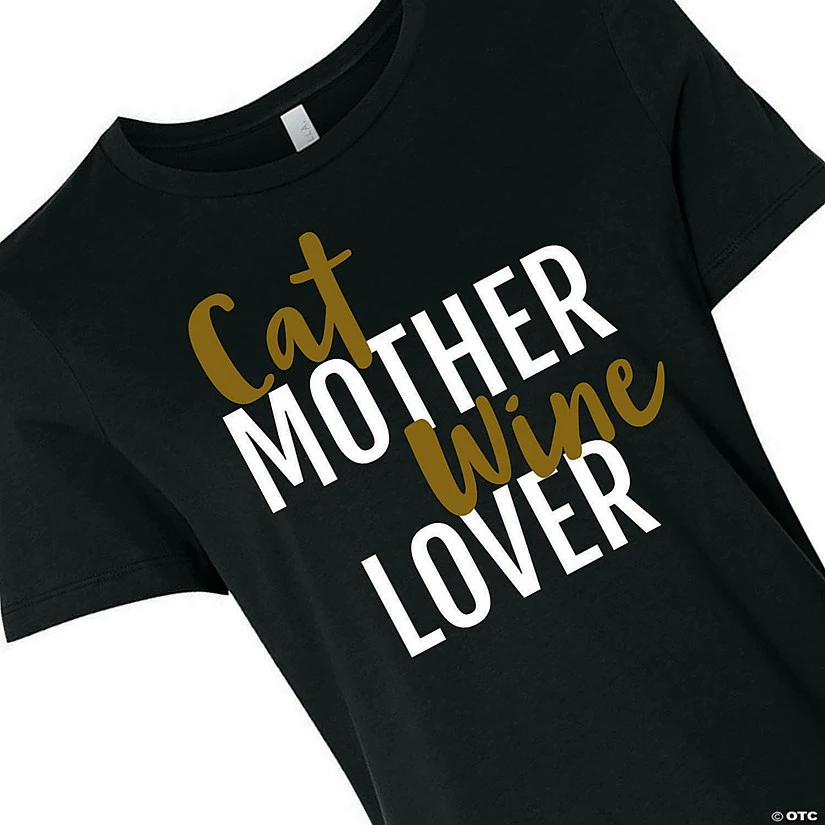 Budget ๐ Cat ๐ฉ Mother Wine Lover ๐ฉ Women's T-Shirt ๐งจ - Image 2