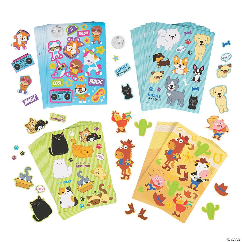 Best Pirce 🌟 Animal Sticker Sheets Assortment - 96 Sheets 😀 - Image 2