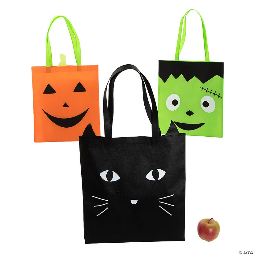 Hot Sale ๐ 15" x 17" Nonwoven polypropylene Large ๐ Halloween Character Tote Bags - 12 Pc. ๐ - Image 2