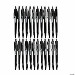 Discount 💯 Personalized Black Retractable Pens - 24 Pc. ✔️
