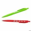 Cheap 😉 Personalized 🎄 Christmas Retractable Pens - 48 Pc. 🎁