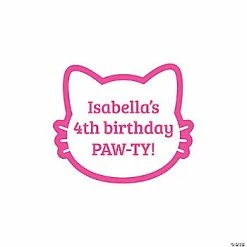Hot Sale 😀 Personalized Cat Favor Stickers - 48 Pc. ✔️