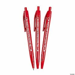 Best reviews of ⭐ Personalized Valentine’s Day Red Heart Retractable Pens - 48 Pc. 😉