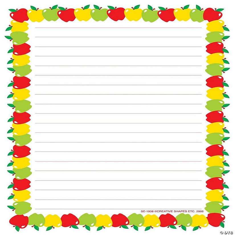 Best Sale 🔔 Creative Shapes Etc. - Large Notepad Apple/lined 🔥 - Image 2
