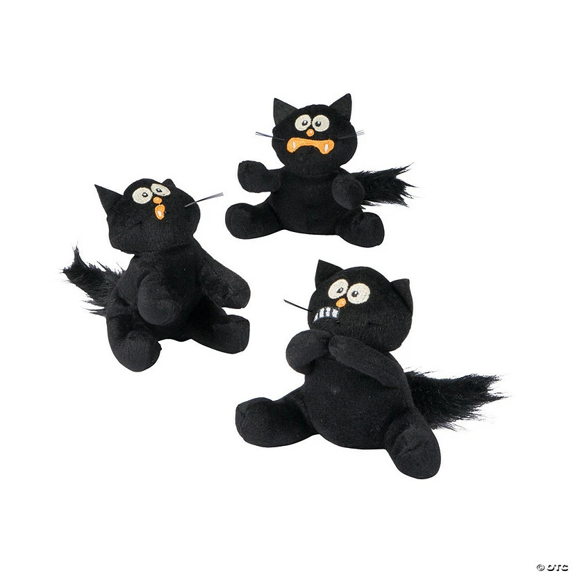 Flash Sale ๐งจ Halloween Scaredy Stuffed Cats - 12 Pc. ๐ - Image 2