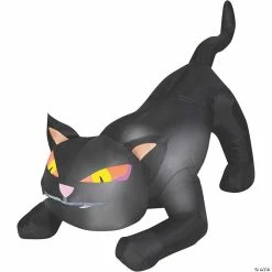 Outlet 🎁 50" Blow Up Inflatable Black Cat 🦇 Halloween Decoration ✨