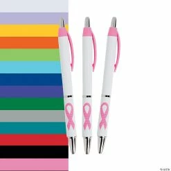 Promo 🧨 Awareness Ribbon Grip Pens - 24 Pc. 😉