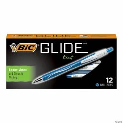 Best deal 🎉 BIC Glide Exact Retractable Ball Point Pen, Fine Point (0.7 mm), Blue, 12 Count 🥰