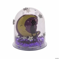 Outlet 😍 Black Cat & Crescent Moon 🦇 Halloween Snow Globe Craft Kit - Makes 12 💯