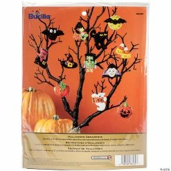 Discount 😍 Bucilla Felt Ornaments Applique Kit Set Of 12-Halloween 😀