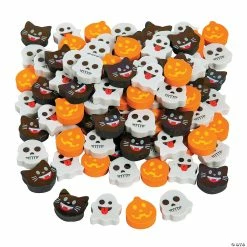 Hot Sale 😉 Bulk Mini 🦇 Halloween Emoji Eraser Assortment - 144 Pc. 🔔