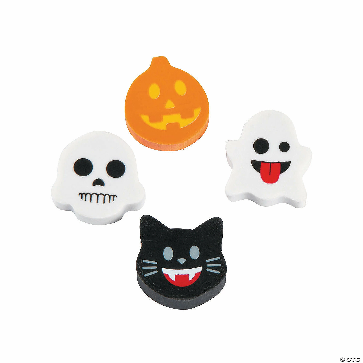 Hot Sale 😉 Bulk Mini 🦇 Halloween Emoji Eraser Assortment - 144 Pc. 🔔 - Image 2