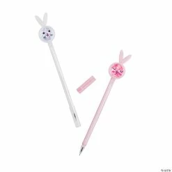 Hot Sale 🌟 Bunny Glitter Head Pens - 12 Pc. ✔️