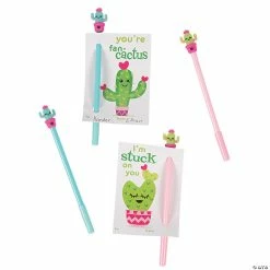 Flash Sale 🔥 Cactus Pen Valentine Exchanges with Card for 12 ✨