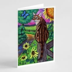 Deals ✔️ Caroline's Treasures Bengal Cat Greeting Cards and Envelopes Pack of 8, 7 x 5, Cats 😍