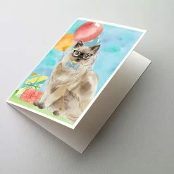 Budget ❤️ Caroline's Treasures 🎂 Birthday, Ragdoll Happy 🎂 Birthday Greeting Cards and Envelopes Pack of 8, 7 x 5, Cats 😍