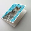 Best deal 😉 Caroline's Treasures British Shorthair Winter Snowflakes Greeting Cards and Envelopes Pack of 8, 7 x 5, Cats ✔️