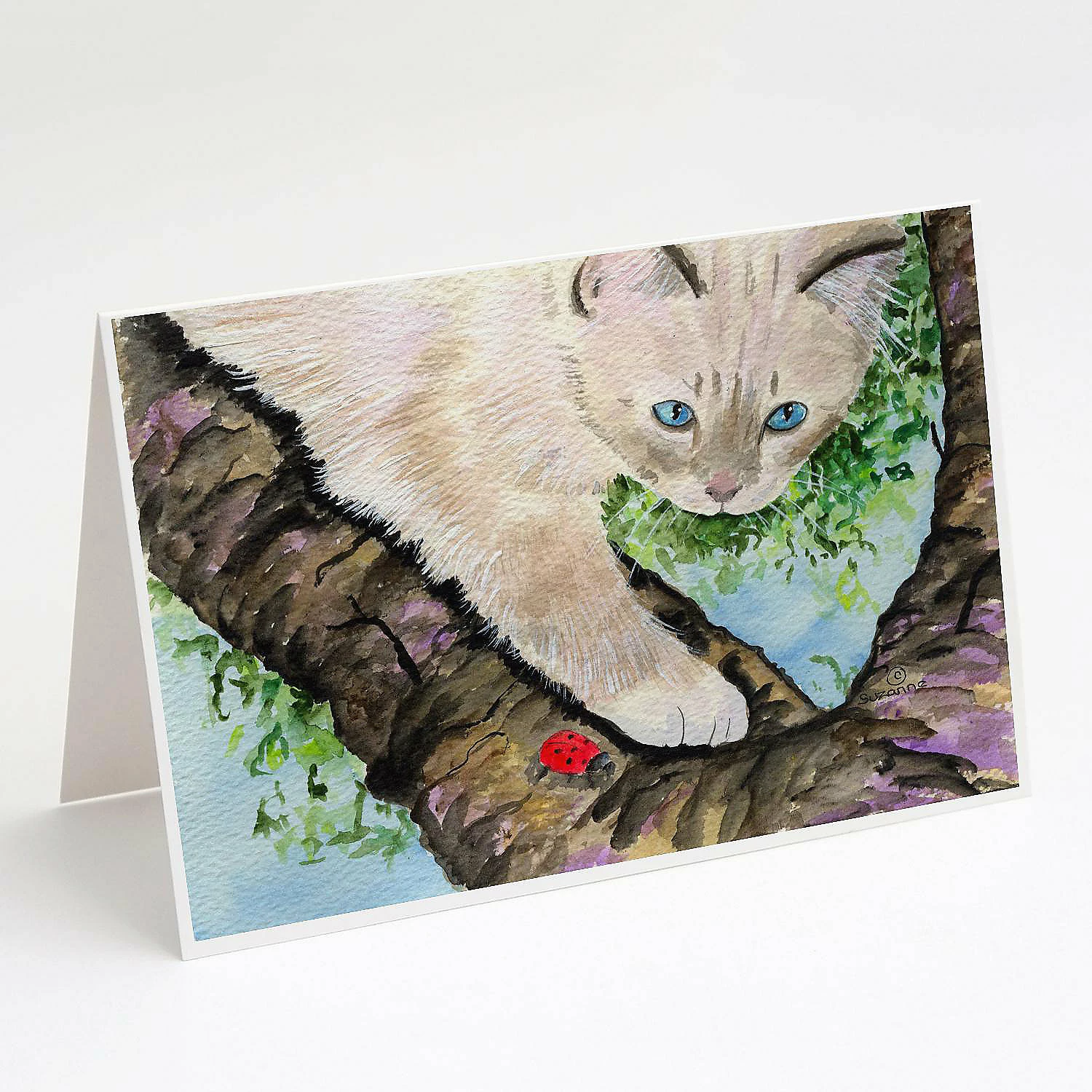Coupon ❤️ Caroline's Treasures Cat - Birman Greeting Cards and Envelopes Pack of 8, 7 x 5, Cats 🔥