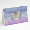Cheapest ⌛ Caroline's Treasures Cat Face Watercolor Greeting Cards and Envelopes Pack of 8, 7 x 5, Cats 🥰