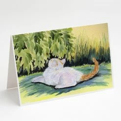 Buy 🔥 Caroline's Treasures Cat Greeting Cards and Envelopes Pack of 8, 7 x 5, Cats ✨