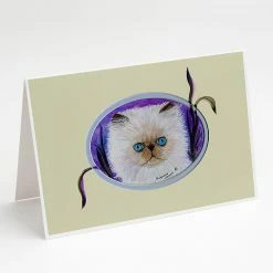 Budget 😍 Caroline's Treasures Cat Greeting Cards and Envelopes Pack of 8, 7 x 5, Cats 🌟