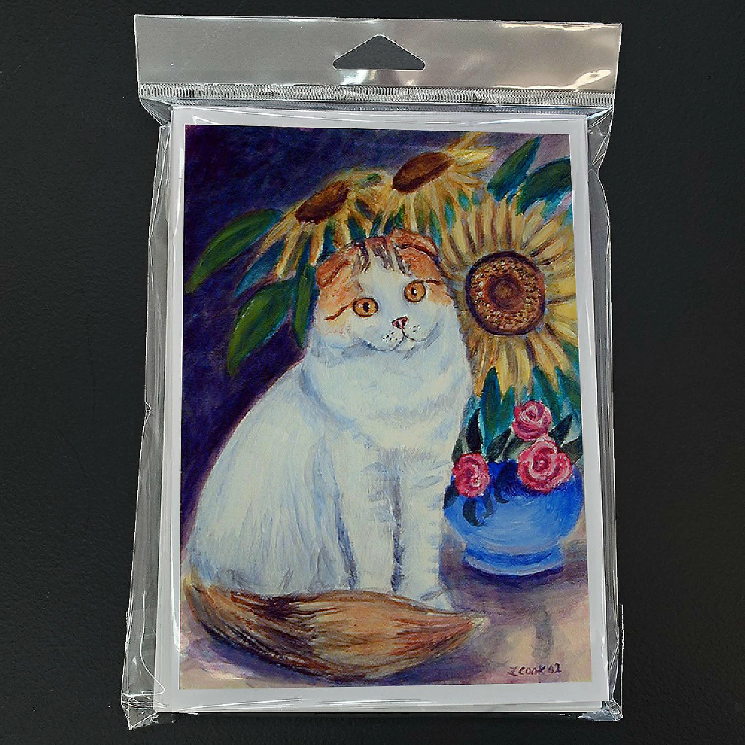 Budget โจ Caroline's Treasures Cat Greeting Cards and Envelopes Pack of 8, 7 x 5, Cats ๐ - Image 3
