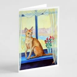 Cheap 🥰 Caroline's Treasures Cat Greeting Cards and Envelopes Pack of 8, 7 x 5, Cats 😉