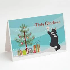 Wholesale ⭐ Caroline's Treasures ❄ Christmas, American Polydactyl Cat Merry ❄ Christmas Greeting Cards and Envelopes Pack of 8, 7 x 5, Cats 👍