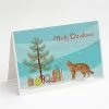 Budget 🎉 Caroline's Treasures 🔔 Christmas, American Wirehair #2 Cat Merry 🔔 Christmas Greeting Cards and Envelopes Pack of 8, 7 x 5, Cats 🛒