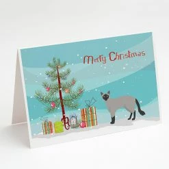 Best reviews of 🎉 Caroline's Treasures 🎄 Christmas, Balinese #1 Cat Merry 🎄 Christmas Greeting Cards and Envelopes Pack of 8, 7 x 5, Cats 😍