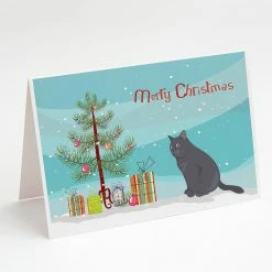 Best reviews of 🔥 Caroline's Treasures ❄ Christmas, British Shorthair #1 Cat Merry ❄ Christmas Greeting Cards and Envelopes Pack of 8, 7 x 5, Cats ⭐