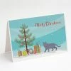 Deals 🔔 Caroline's Treasures ❄ Christmas, British Shorthair #1 Cat Merry ❄ Christmas Greeting Cards and Envelopes Pack of 8, 7 x 5, Cats ⭐