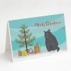Discount 🧨 Caroline's Treasures 🎅 Christmas, British Shorthair #2 Cat Merry 🎅 Christmas Greeting Cards and Envelopes Pack of 8, 7 x 5, Cats 🔥
