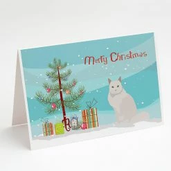 Best deal ✨ Caroline's Treasures 🎄 Christmas, Chantilly Tiffany Cat Merry 🎄 Christmas Greeting Cards and Envelopes Pack of 8, 7 x 5, Cats 😍
