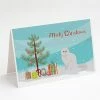 Deals 💯 Caroline's Treasures 🎁 Christmas, Chinchilla Persian Longhair Cat Merry 🎁 Christmas Greeting Cards and Envelopes Pack of 8, 7 x 5, Cats 🥰
