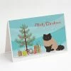 Brand new 🤩 Caroline's Treasures 🎄 Christmas, Colorpoint Persian Hymalayan #2 Cat Merry 🎄 Christmas Greeting Cards and Envelopes Pack of 8, 7 x 5, Cats 🔔