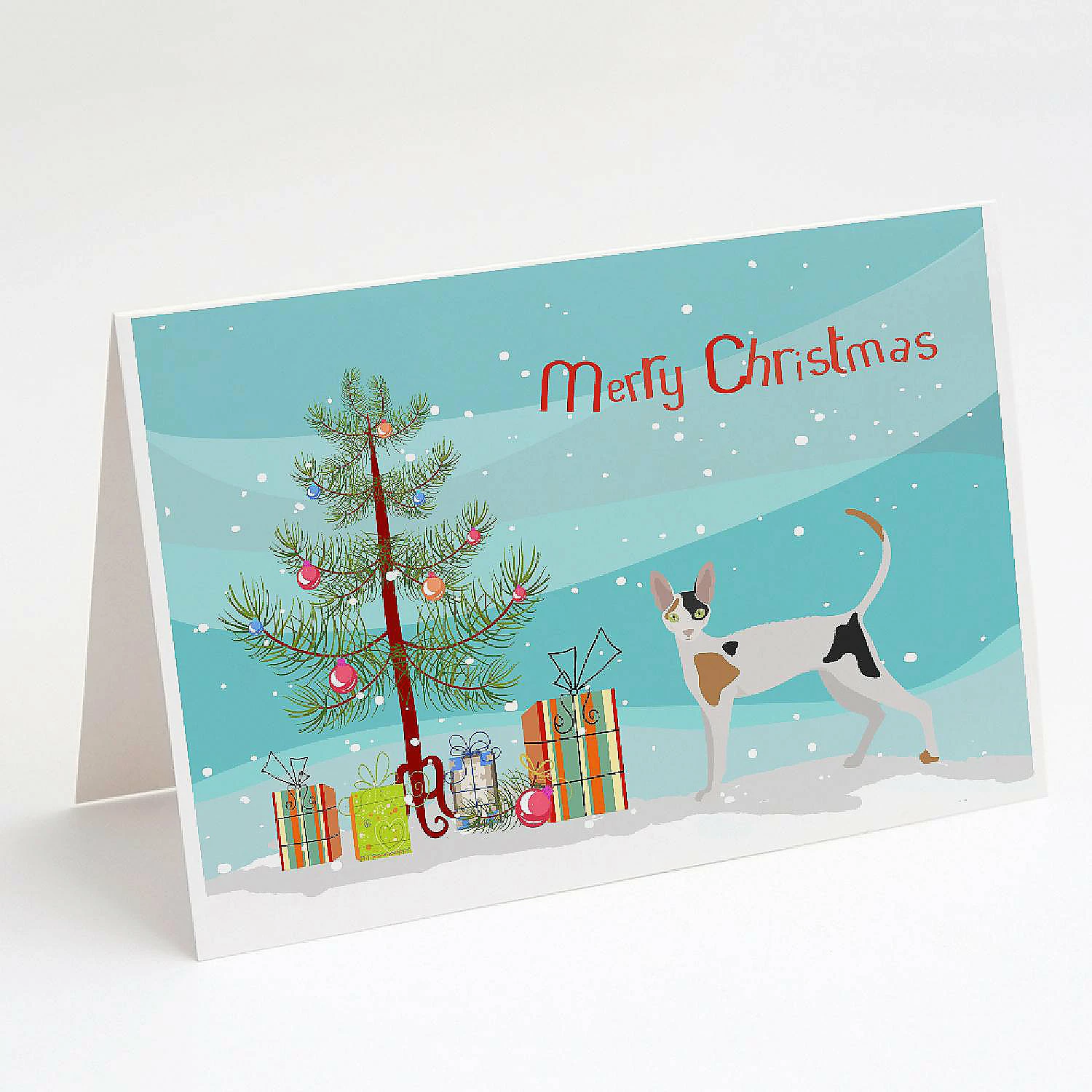 Best reviews of 🌟 Caroline's Treasures 🎄 Christmas, Cornish Rex Cat Merry 🎄 Christmas Greeting Cards and Envelopes Pack of 8, 7 x 5, Cats ⭐