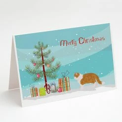 Brand new 😍 Caroline's Treasures ❄ Christmas, Exotic Shorthair #1 Cat Merry ❄ Christmas Greeting Cards and Envelopes Pack of 8, 7 x 5, Cats ✔️