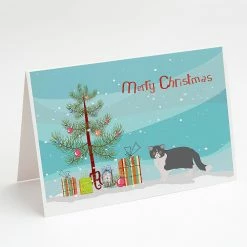 Flash Sale 😀 Caroline's Treasures ❄ Christmas, Exotic Shorthair #2 Cat Merry ❄ Christmas Greeting Cards and Envelopes Pack of 8, 7 x 5, Cats 😍