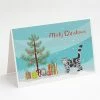 Deals 🎁 Caroline's Treasures 🎁 Christmas, Foldex Exotic Fold #1 Cat Merry 🎁 Christmas Greeting Cards and Envelopes Pack of 8, 7 x 5, Cats 🤩