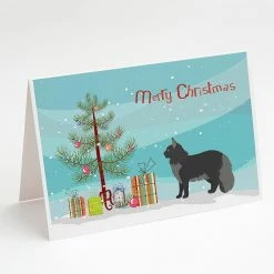 Best Sale ⭐ Caroline's Treasures 🎄 Christmas, Maine Coon #2 Cat Merry 🎄 Christmas Greeting Cards and Envelopes Pack of 8, 7 x 5, Cats 😀