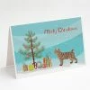Discount ❤️ Caroline's Treasures ❄ Christmas, Pixie Bob #2 Cat Merry ❄ Christmas Greeting Cards and Envelopes Pack of 8, 7 x 5, Cats 😍