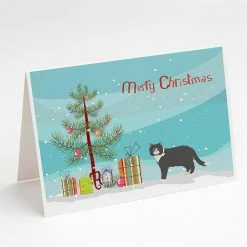 Best reviews of 🌟 Caroline's Treasures 🎅 Christmas, Poodle Cat #1 Cat Merry 🎅 Christmas Greeting Cards and Envelopes Pack of 8, 7 x 5, Cats 👏