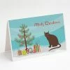 Brand new ⭐ Caroline's Treasures 🎁 Christmas, Raas Cat Merry 🎁 Christmas Greeting Cards and Envelopes Pack of 8, 7 x 5, Cats 🔔