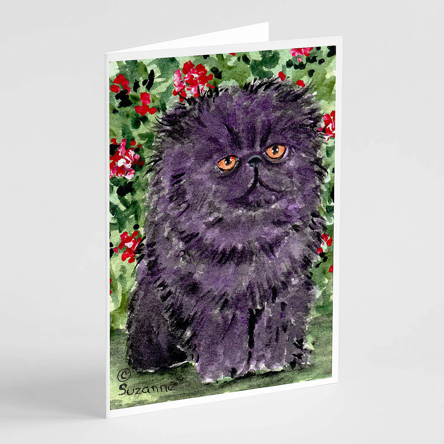 Hot Sale ✨ Caroline's Treasures Persian Cat Greeting Cards and Envelopes Pack of 8, 7 x 5, Cats ✨