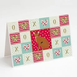 Cheapest 💯 Caroline's Treasures Valentine's Day, Abyssinian Cat Love Greeting Cards and Envelopes Pack of 8, 7 x 5, Cats 🎁