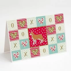 Promo 🧨 Caroline's Treasures Valentine's Day, Aphrodite Giant #2 Cat Love Greeting Cards and Envelopes Pack of 8, 7 x 5, Cats ❤️