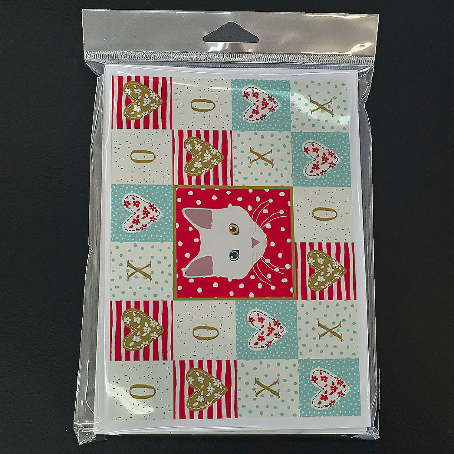 Deals ๐ Caroline's Treasures Valentine's Day, Aphrodite Giant Cat Love Greeting Cards and Envelopes Pack of 8, 7 x 5, Cats ๐ - Image 3