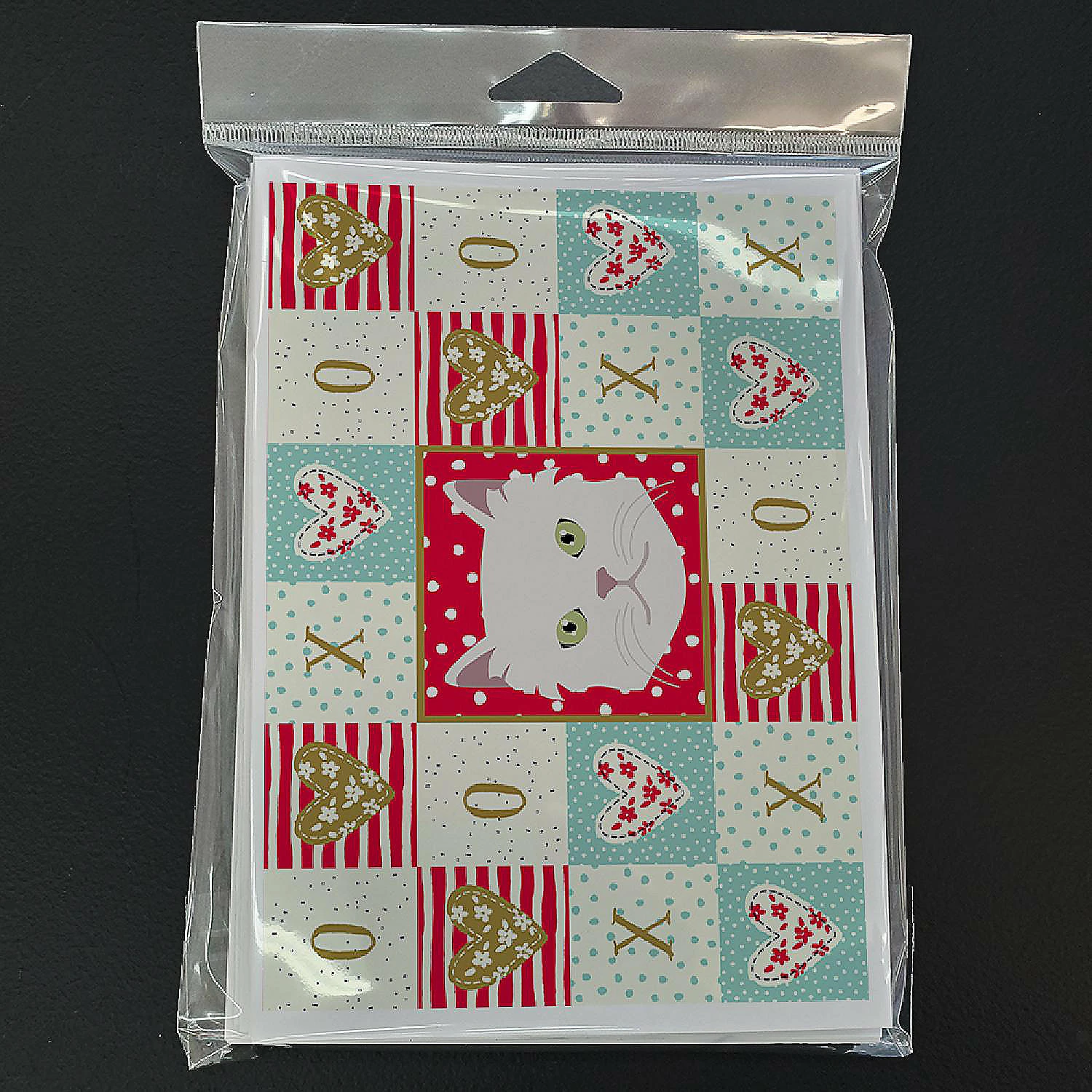 Budget ๐ฏ Caroline's Treasures Valentine's Day, Asian Semi Longhaired Cat Love Greeting Cards and Envelopes Pack of 8, 7 x 5, Cats ๐ - Image 3